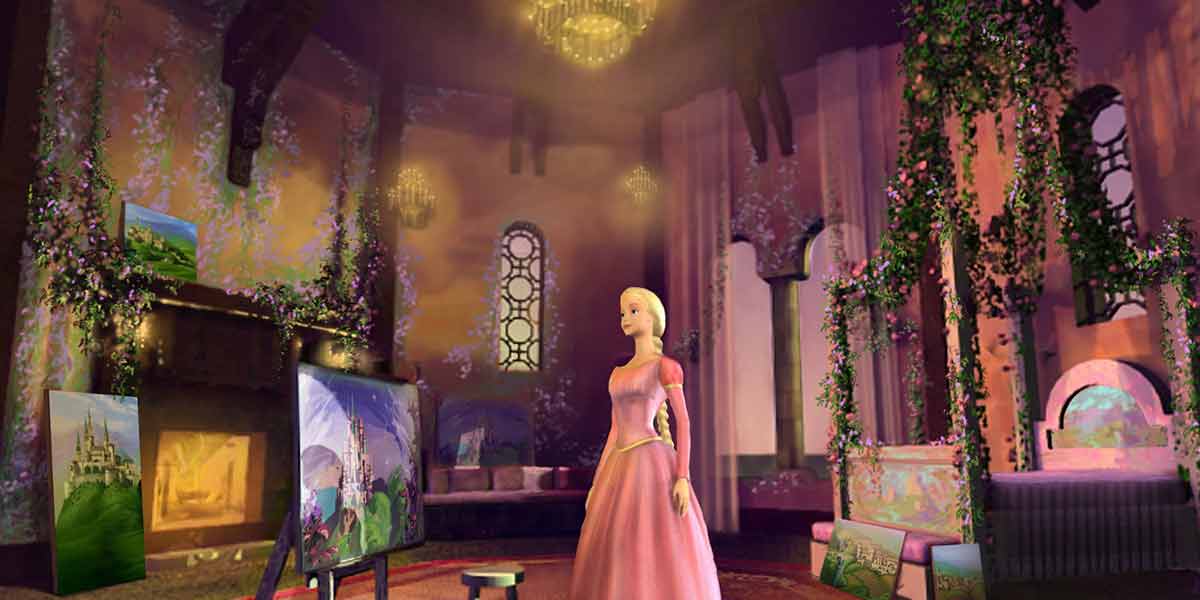 فیلم باربی Barbie as Rapunzel از انیمیشن های باربی