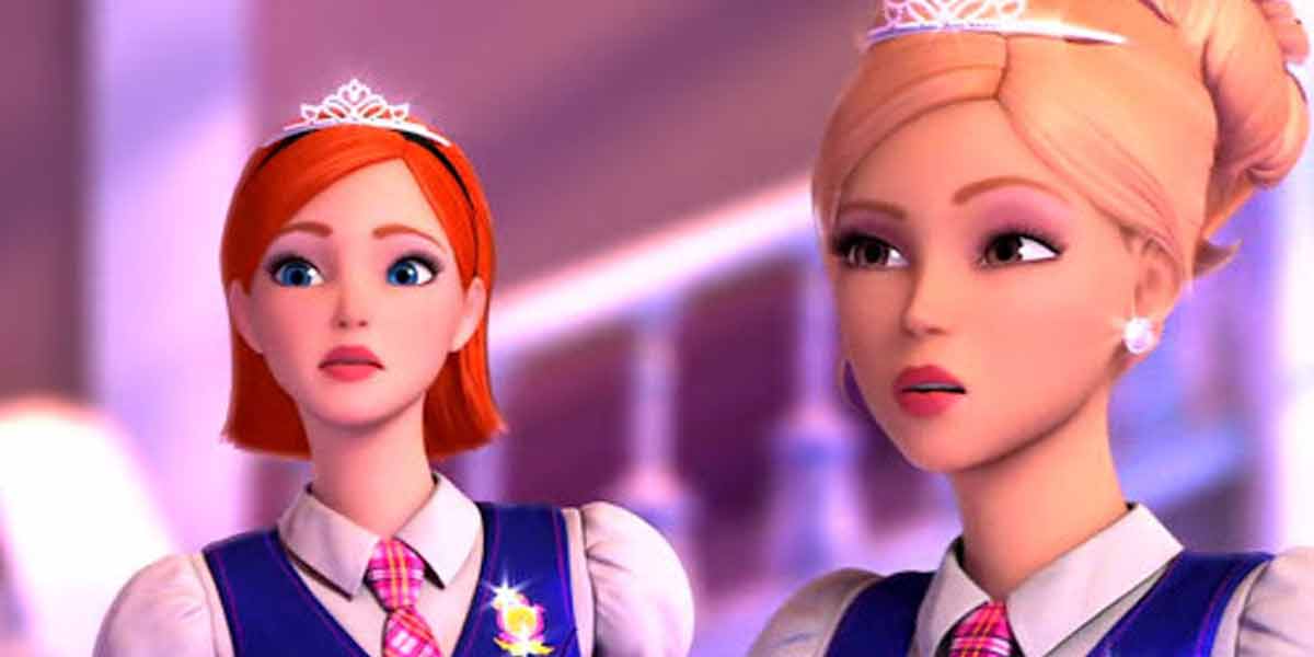 کارتون باربی قدیمی Princess Charm School