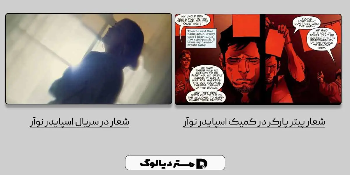 ارجاعات کامیک بوکی سریال مردعنکبوتی نوآر